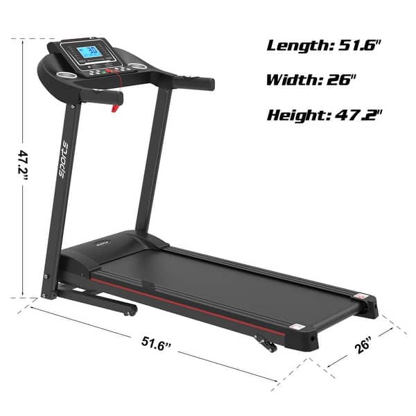 Moda Exercise Running Machine with 5" LCD Display for Home Use Bed